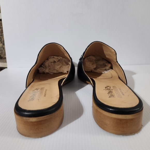 "Coach And Four" Brand Neline Leather Mule Black 11M - Picture 7 of 13
